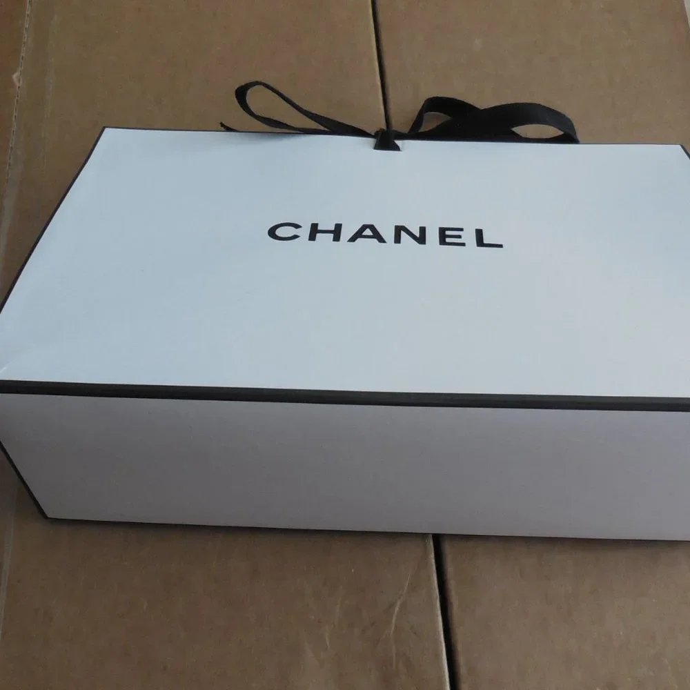 CHANEL Triangle Gift Box Empty 8.75x5.5x3" - Picture 11 of 12